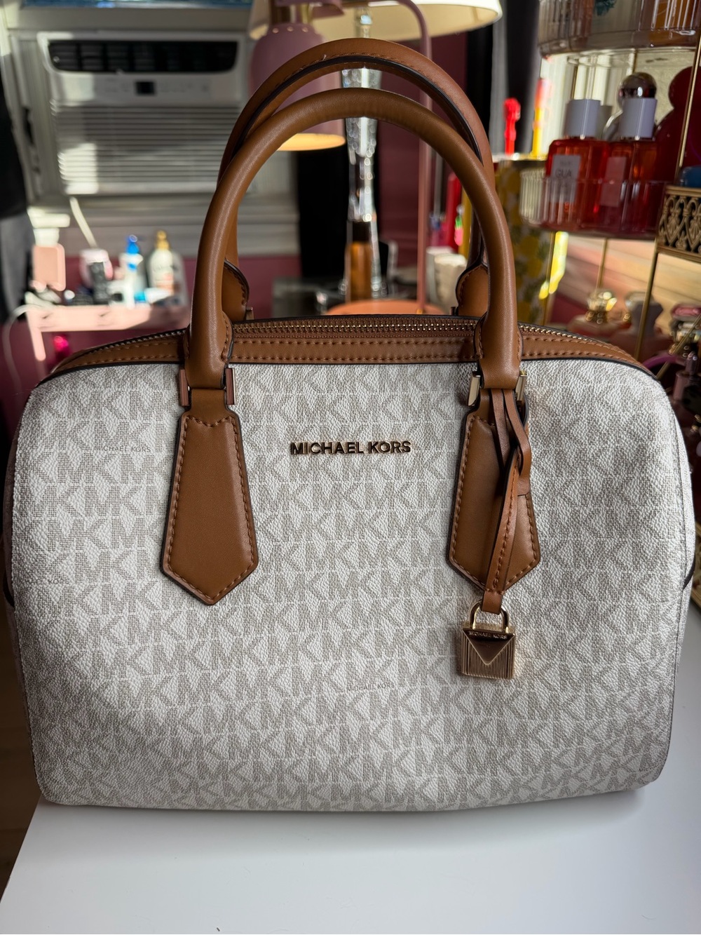 MICHAEL KORS Bowler Large Satchel Bag